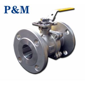 ASTM A351 CF8 ANSI SS FLANGED ball valve