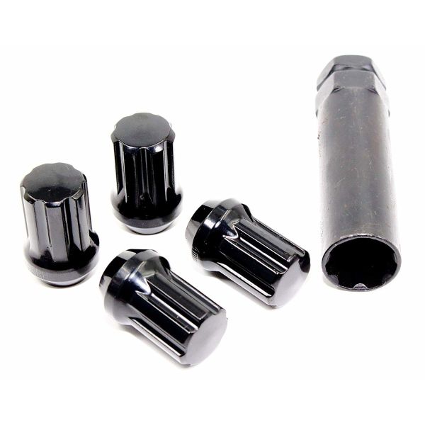 Buy Gloss Black Wheel Lug Nuts Spline Drive Tuner wheel locking Lug Nuts at wholesale prices