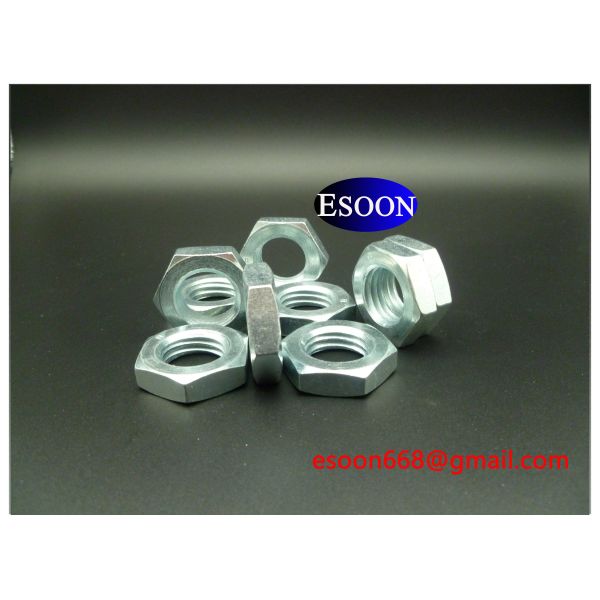 Buy M8-1.0/M8-1.25 DIN439 Hex thin nut Zinc Plated Surface,Carbon steel Grade 8,DIN936 at wholesale prices