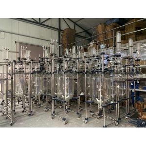 Heater / Chiller Optional Type Chemical Jacketed Glass Reactor