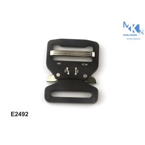 38.5mm Width Custom Alloy Metal Cobra Belt Buckle With Emboss Logo