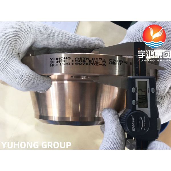 COPPER NICKEL WELDING NECK FLANGE B151 C70600 / DIN 2.0872 RF TYPE