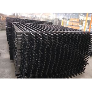 Industrial Steel Security Crimped Spear Fencing Panels