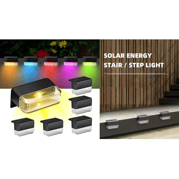 Buy RGB Outdoor Solar Fence Wall Light Waterproof IP65 300MA at wholesale prices