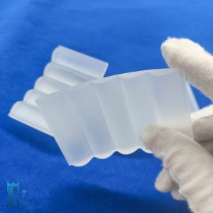 Factory High Performance Fused Silica Custom Irregular Frosted Quartz Sheet