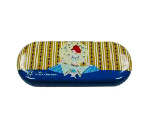 China CMYK PMS Printing Oval Tinplate Pen Box 160x65x30Hmm on sale