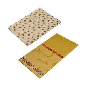 Premium Yellow Paper Tablecloth , 54x108 Camping Picnic Table Covers