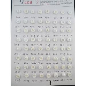 Wholesale polyester chalk Resin Rod buttons for Shirt Coat