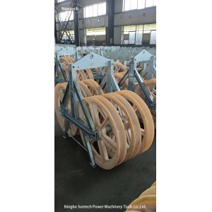 Contruction Transmission Line Steel Sheave Cable Conductor Stringing Pulley