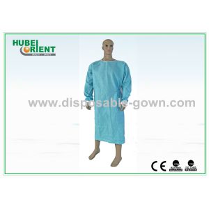 Standard SMS Disposable Scrub Suits Blue Color 50gsm-70gsm For Hospital Use
