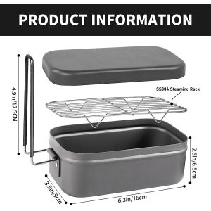 Mess Tin Camping Bento Box ornaments Camping Cookware Kit Lunch Container