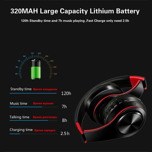 B3 Foldable Wireless Headphones Bluetooth Headphone with Mic Low Bass Headset Adjustable Earphones for PC Mobile Phone MP3