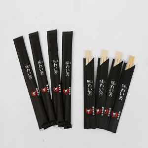 Natural Half / Full Paper Bamboo Disposable Bamboo Chopsticks Customized Logo