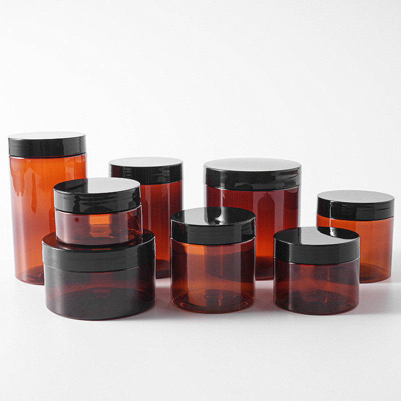 Hot Style Plastic Jar with Transparent Lid Plastic Storage Jar with Lid Round
