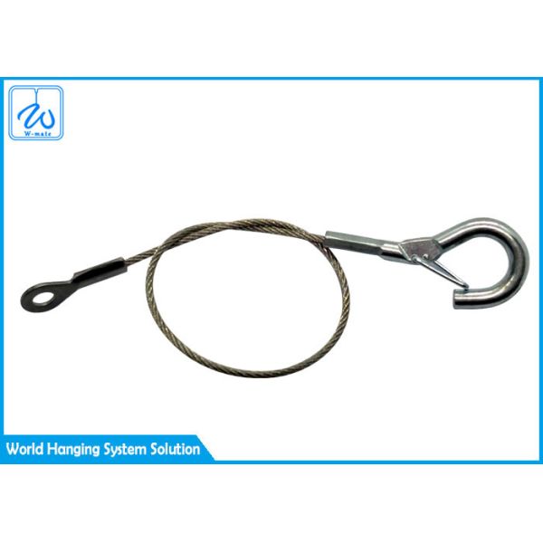 Buy Braided Steel Wire Rope Sling Safety Rope With Hook For Flower Hanging at wholesale prices