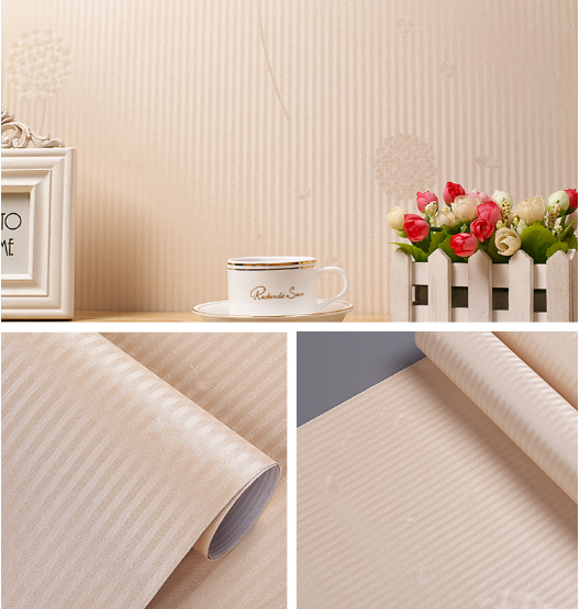 Moisture Proof Gold Embossed Wallpaper 10 Meter Embossed Peel And Stick Wallpaper