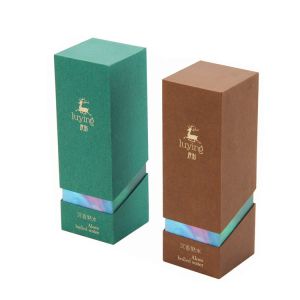 China Rigid Shoulder Cosmetic Packaging Box With Speciality Paper Material on sale