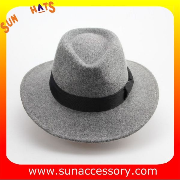Vintage hot sale mid brim hats wholesale for ladies,100% Australia wool felt hats factory