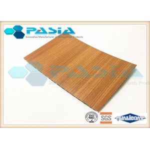 Wood Imitation Hexcel Honeycomb Panels , Lightweight Wood Panels Shockproof