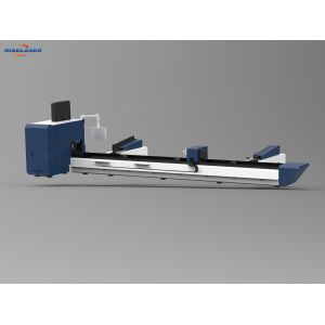 1000W Tube Metal Fiber Laser Cutting Machine Adjustable Speed With Automatic