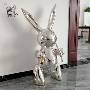 Rabbit Stainless Steel Sculpture Jeff Koons Abstract Balloon Metal Sculptures