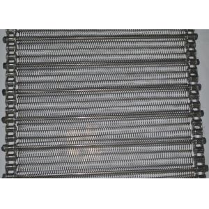 304 SS Flat Flex Wire Belt , Mesh Spiral Conveyor Belt For Food Processing