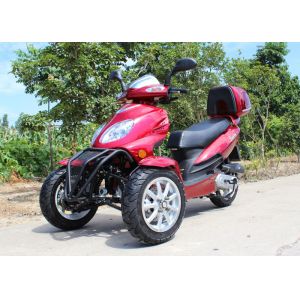 China Air Cooled 50cc Adult Tri Wheel Motorcycle Single Cylinder 4 Stroke With Rear Box on sale