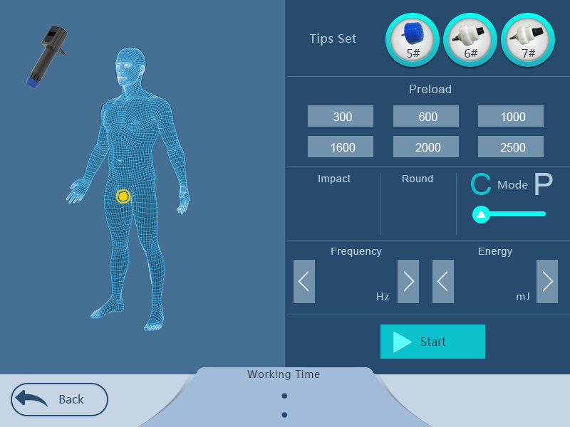 Pneumatic Electromagnetic Shockwave Therapy Machine Clinic ED Treatment