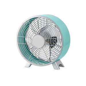 Powerful Electric Alarm Clock Retro Table Fan 2 Speed With Handle