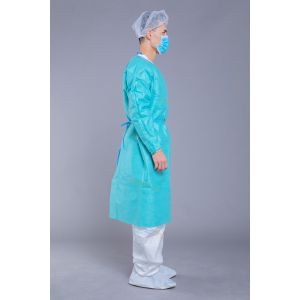 EN13795 Breathable 40G SMS Surgical Isolation Gown