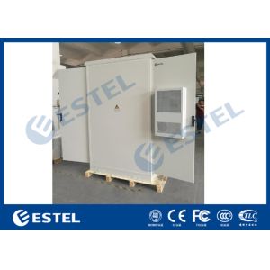 Single Wall Outdoor Telecom Cabinet Galvanized Steel IP55 One Compartment With