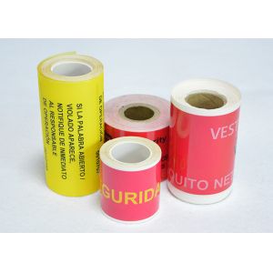 Quality non-transfer VOID Security Labels with OPEN VOID pattern for sale