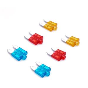 Quality 5A 10A 15A 20A 30A 35A 40A Medium Mini Led Fuse Automotive Automobile Car Auto Fuse with Light Led Car Blade Fuse for sale