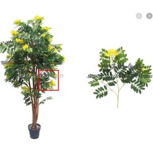 Garden Landscape Artificial Potted Floor Plants Cassia Flowering Tree