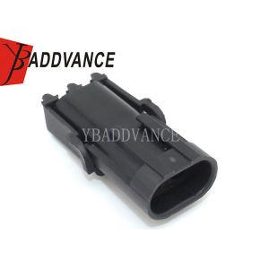 Weather Pack Wire Connectors / 1 Row 2 Way Male Connector 12010973