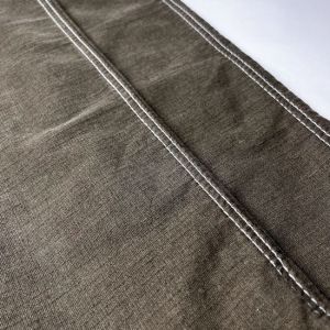 OEM Brown Coloured Stretch RFD Denim Fabric Material