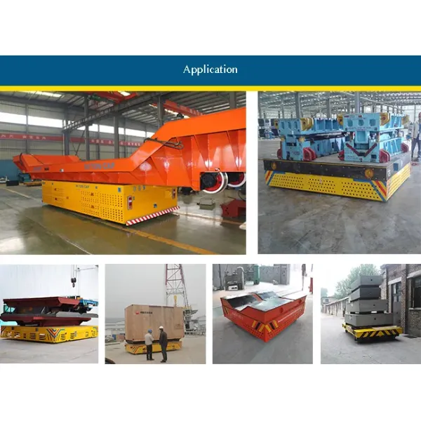 Heavy industrial transfer trackless steel coil transfer electric flat cart