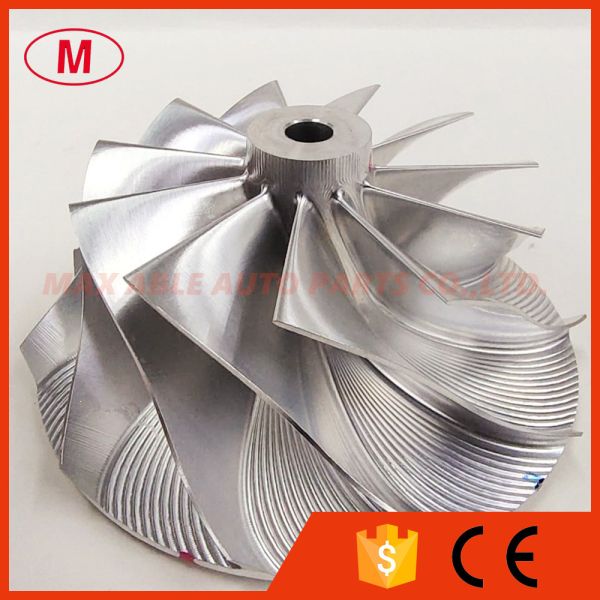 GT3080 59.40/80.30mm 11+0 blades turbo aluminum 2618/milling/billet compressor wheel for racing