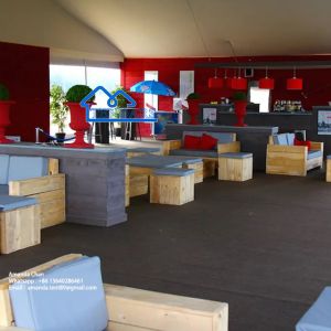 Temporary Clear Roof Wedding Marquee Tents Fire Retardant Rot Proof Guest Tent