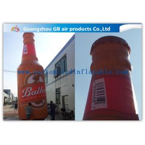 Customized Inflatable Wine Bottle , Outdoor Advertising Inflatable Beer Bottle
