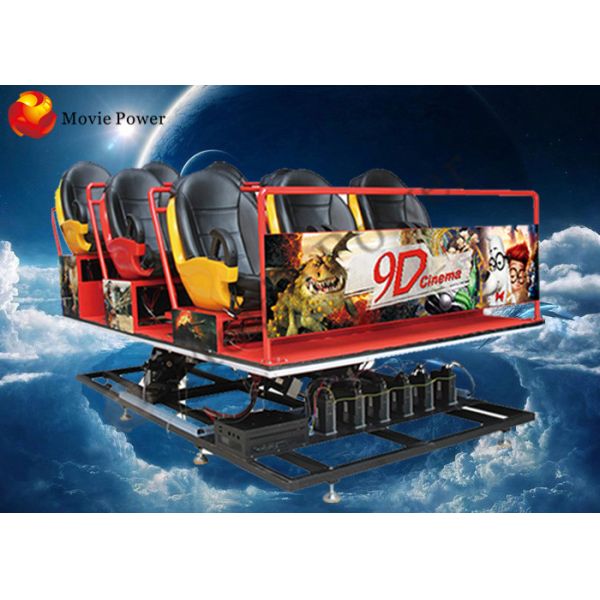 Customizable 7D Cinema Theater Equipment 6 People Interactive Somatosensory