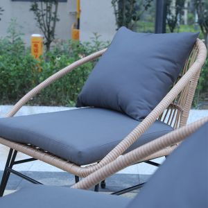 Pe Rattan Furniture Dining Tables And Chairs Craftsmanship Woven Coffee Table