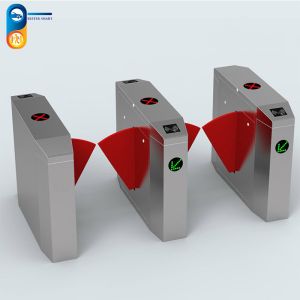 Outdoor Retractable Anti Reversing Flap Barrier Turnstile Bight Shinning