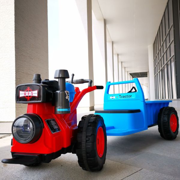 PP Plastic Ride On Electric Pedal Mini Electric Tractor Car for Children Aged 8-13