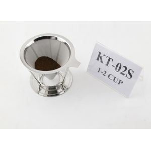 Durable Pour 304 Stainless Steel Coffee Dripper Dishwasher Safe For Gift