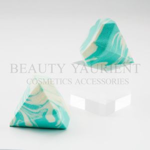 Diamond Shape Green Face Makeup Puff Sponge Super Soft Latex Free