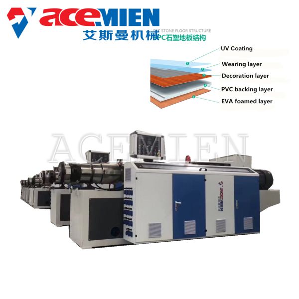 Buy Plastic Flooring PVC Foam Board Machine , SPC Flooring Making Machine at wholesale prices
