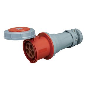 125A Industrial Socket Outlet , Waterproof Plug And Socket With Cover Protection