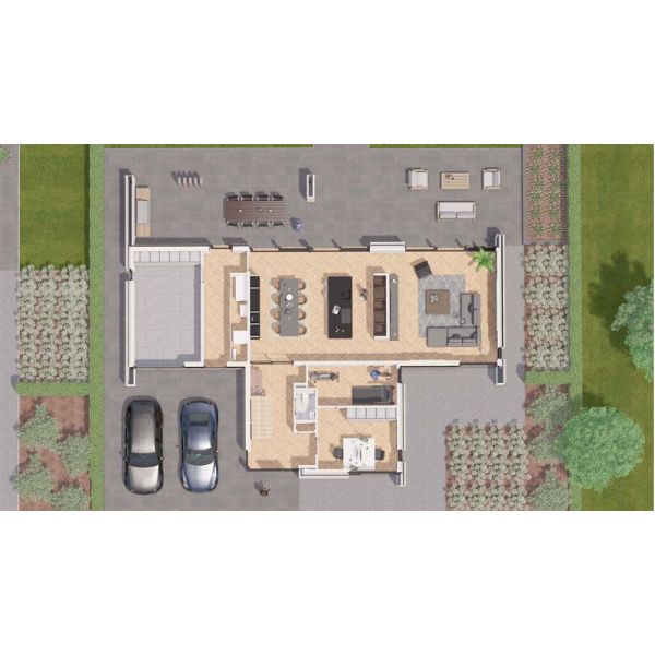 High Quality Prefabricated 2 Storey Villa Quick Assembly Modular Homes With Light Steel Frame As/Nzs