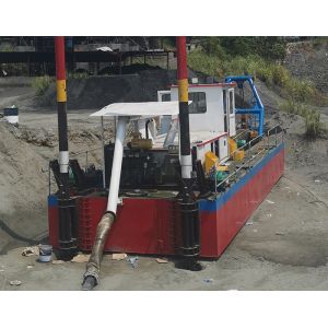 80 Cbm/H 8 Inch Samll Sand Mining Dredge With WN200 Sand Pump For River Dredging